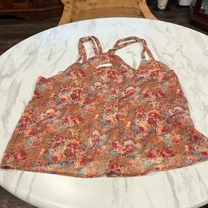 Millau Floral Button Up tank
